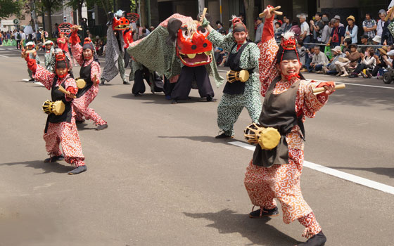 第24回YOSAKOIソーラン祭りより「石狩朱華弁天」