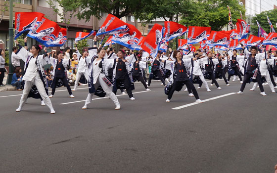 第24回YOSAKOIソーラン祭りより「石狩流星海」