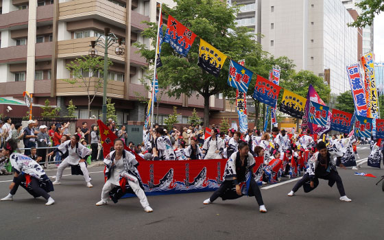 第24回YOSAKOIソーラン祭りより「石狩流星海」