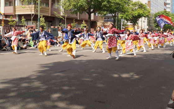 第24回YOSAKOIソーラン祭りより「法政大学 YOSAKOIソーランサークル 鳳遙恋」