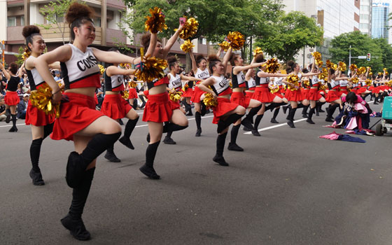 第24回YOSAKOIソーラン祭りより「コンサフリーク〜北海道武蔵女子短期大学〜」