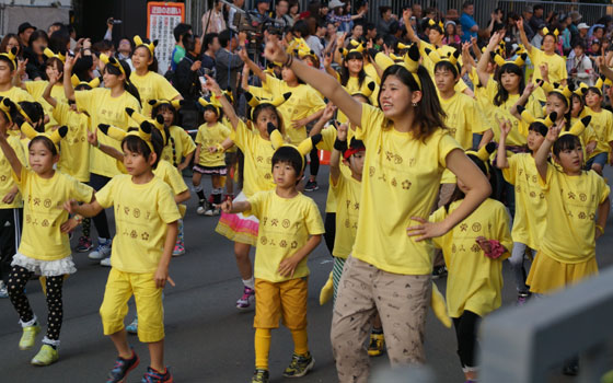 第24回YOSAKOIソーラン祭りより「ピカチュウチーム」