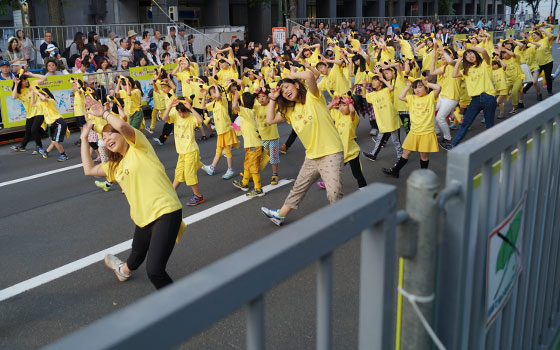 第24回YOSAKOIソーラン祭りより「ピカチュウチーム」