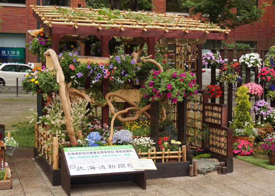 花フェスタ2015札幌より「北海道農業高校生ガーデニングコンテスト」