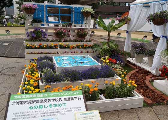 花フェスタ2015札幌より「北海道農業高校生ガーデニングコンテスト」