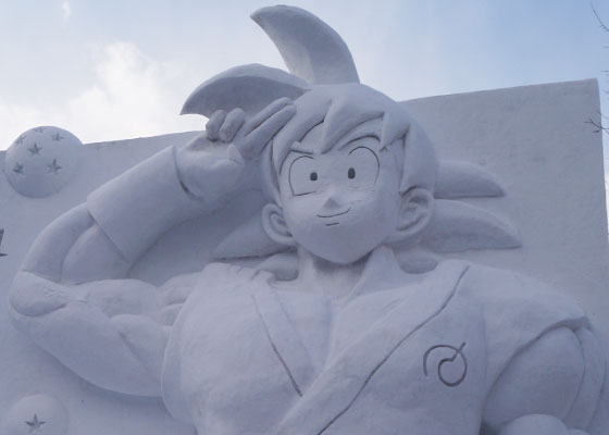 第67回さっぽろ雪まつりより「ドラゴンボール超（孫悟空）」