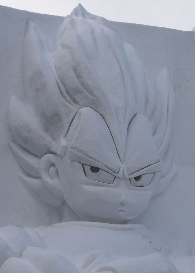 第67回さっぽろ雪まつりより「ドラゴンボール超（ベジータ）」