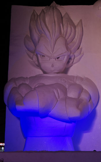 第67回さっぽろ雪まつりより「ドラゴンボール超（ベジータ）」