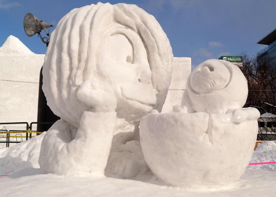 第67回さっぽろ雪まつりより「ゲゲゲの鬼太郎」