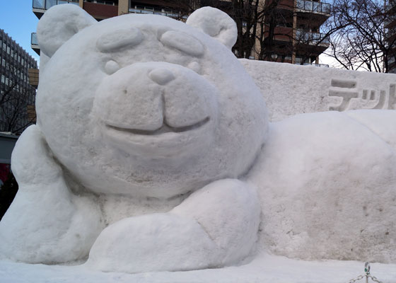 第67回さっぽろ雪まつりより「テッド」