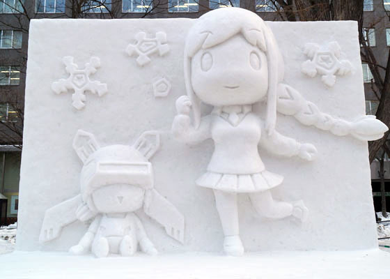 第67回さっぽろ雪まつりより「スクールガールストライカーズ」