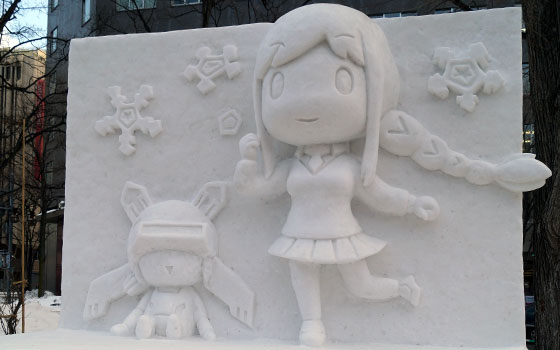 第67回さっぽろ雪まつりより「スクールガールストライカーズ」