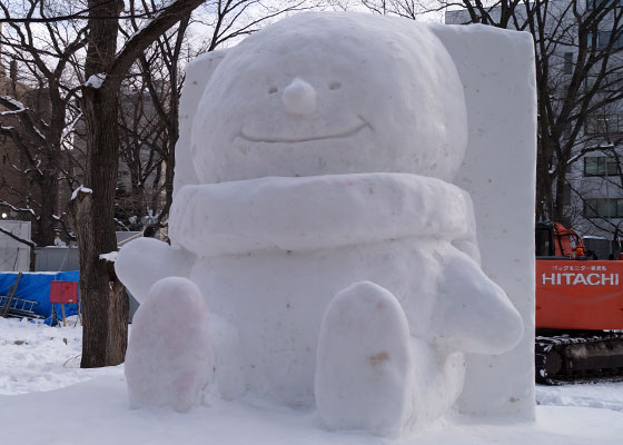 第67回さっぽろ雪まつりより「どこでもユキちゃん」