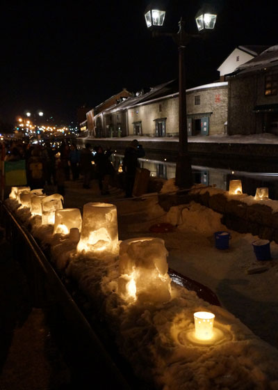 第18回小樽雪あかりの路【運河会場】