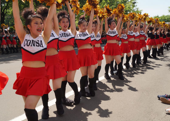 第25回YOSAKOIソーラン祭りより「コンサフリーク〜北海道武蔵女子短期大学〜」