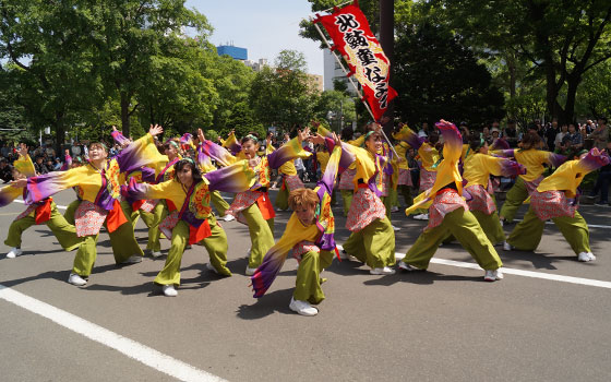 第25回YOSAKOIソーラン祭りより「北鼓童＆名寄市立大学」