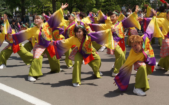 第25回YOSAKOIソーラン祭りより「北鼓童＆名寄市立大学」