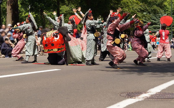 第25回YOSAKOIソーラン祭りより「石狩朱華弁天」