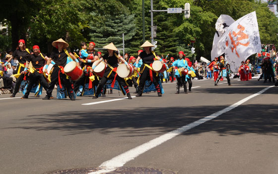 第25回YOSAKOIソーラン祭りより「夢鼓道大地21」