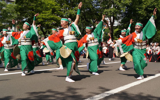 第25回YOSAKOIソーラン祭りより「新琴似天舞龍神」