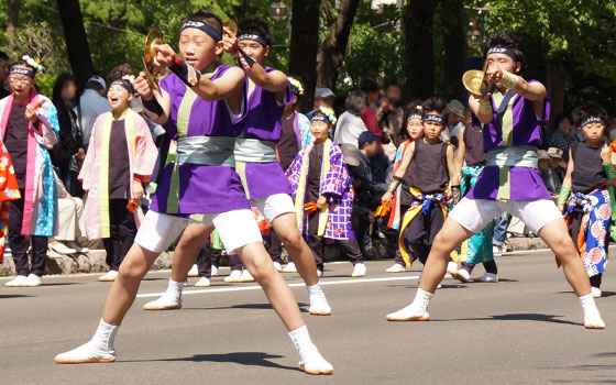 第25回YOSAKOIソーラン祭りより「平岸天神ジュニア」