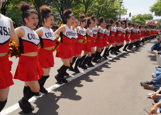 第25回YOSAKOIソーラン祭りより「コンサフリーク〜北海道武蔵女子短期大学〜」