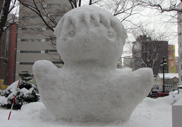 第60回さっぽろ雪まつりより「ポニョ」1 第60回さっぽろ雪まつりより「ポニョ」1