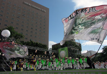 「第18回YOSAKOIソーラン祭り」大通西8丁目ステージ（「甲斐◇風林火山」）