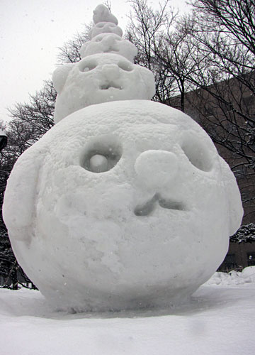 第61回さっぽろ雪まつりより「豆しば」 第61回さっぽろ雪まつりより「豆しば」