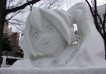 第62回さっぽろ雪まつりより「初音ミク」 第62回さっぽろ雪まつりより「初音ミク」