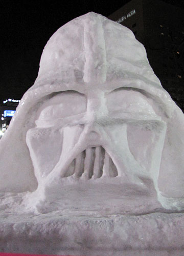第62回さっぽろ雪まつりより「ダース・ベイダー」 第62回さっぽろ雪まつりより「ダース・ベイダー」