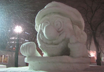 第63回さっぽろ雪まつりより「スーパーマリオ」 第63回さっぽろ雪まつりより「スーパーマリオ」