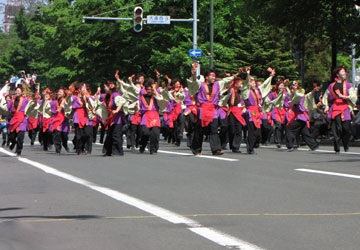 第22回YOSAKOIソーラン祭りより「佛教大学よさこいサークル紫踊屋」