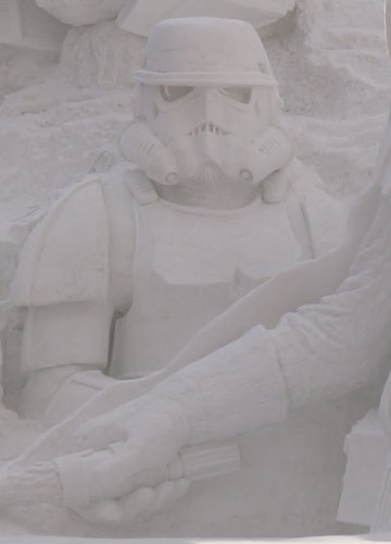 第66回さっぽろ雪まつりより「スターウォーズ(ストーム・トルーパー)」 第66回さっぽろ雪まつりより「スターウォーズ(ストーム・トルーパー)」