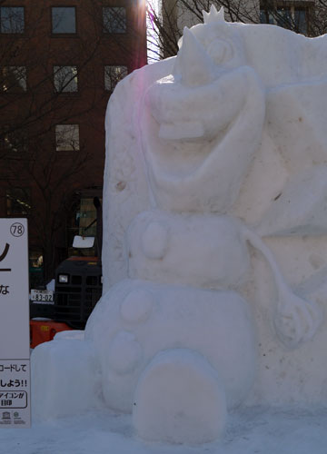 第66回さっぽろ雪まつりより「アナと雪の女王」 第66回さっぽろ雪まつりより「アナと雪の女王」