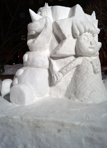 第66回さっぽろ雪まつりより「アナと雪の女王」 第66回さっぽろ雪まつりより「アナと雪の女王」