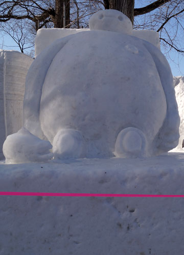第66回さっぽろ雪まつりより「ベイマックス」 第66回さっぽろ雪まつりより「ベイマックス」
