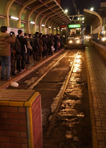 第66回さっぽろ雪まつりより「雪ミク電車2015」 第66回さっぽろ雪まつりより「雪ミク電車2015」