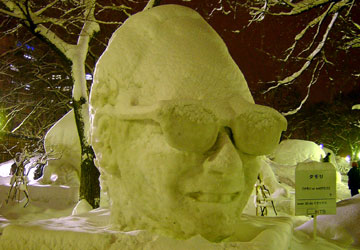 2007年さっぽろ雪まつり「タモリ(大通会場)」3 2007年さっぽろ雪まつり「タモリ(大通会場)」3