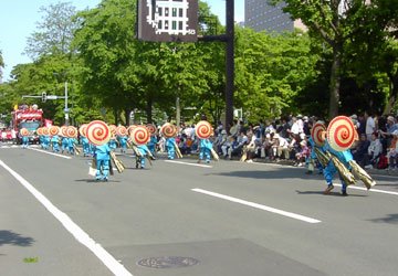 2007年YOSAKOIソーラン祭り・大通パレードより「館林ダンス八木節ソーラン」