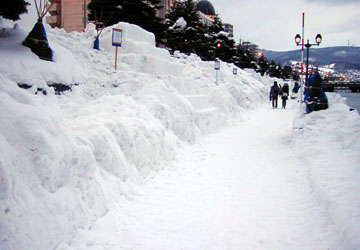 「第10回小樽雪あかりの路」開催数日前の様子 5
