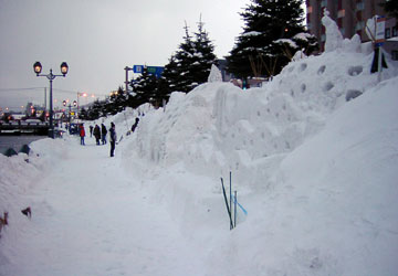 「第10回小樽雪あかりの路」開催数日前の様子 8