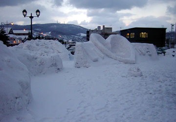 「第10回小樽雪あかりの路」開催数日前の様子 10
