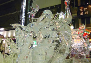 さっぽろ雪まつり・すすきの会場の氷の彫刻7