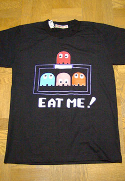 パックマン「EAT ME！」Tシャツ（表）1