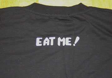 パックマン「EAT ME！」Tシャツ（裏）2
