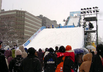 2007年さっぽろ雪まつり「スノーボードジャンプ台」
