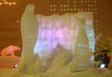2007年さっぽろ雪まつり「道新氷の広場の氷像」2