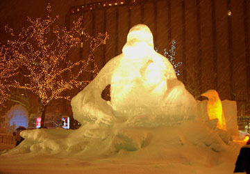 2007年さっぽろ雪まつり「道新氷の広場の氷像」6