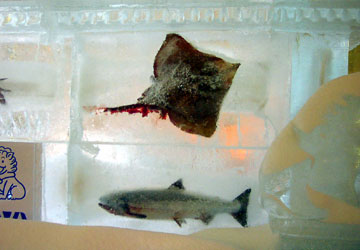 2007年さっぽろ雪まつり「海の幸入り氷彫刻」4
